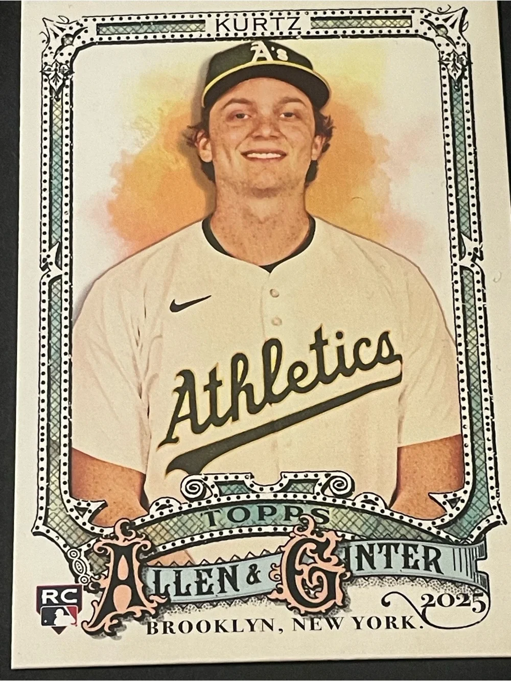 Topps 2025 Allen & Ginter Nick Kurtz #296 Athletics Rookie Card